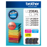 Brother LC235XLCL3PK ink cartridge 3 pc(s) Original Cyan, Magenta, Yellow