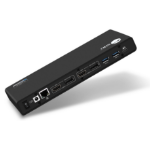 Siig JU-DK0811-S1 laptop dock/port replicator Wired USB 3.2 Gen 1 (3.1 Gen 1) Type-C Black