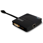 Plugable Technologies USB3-3900DHE video cable adapter USB Type-A HDMI + DVI Black