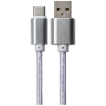 Maplin USB-C to USB-A Cable Braided - 0.25m