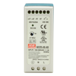 Black Box MDR-40-48 power supply unit 40.8 W Gray