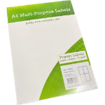 CTS Wholesale A4 Multipurpose Labels 4 Per Sheet 139 x 99.1mm (White) Pk of 100