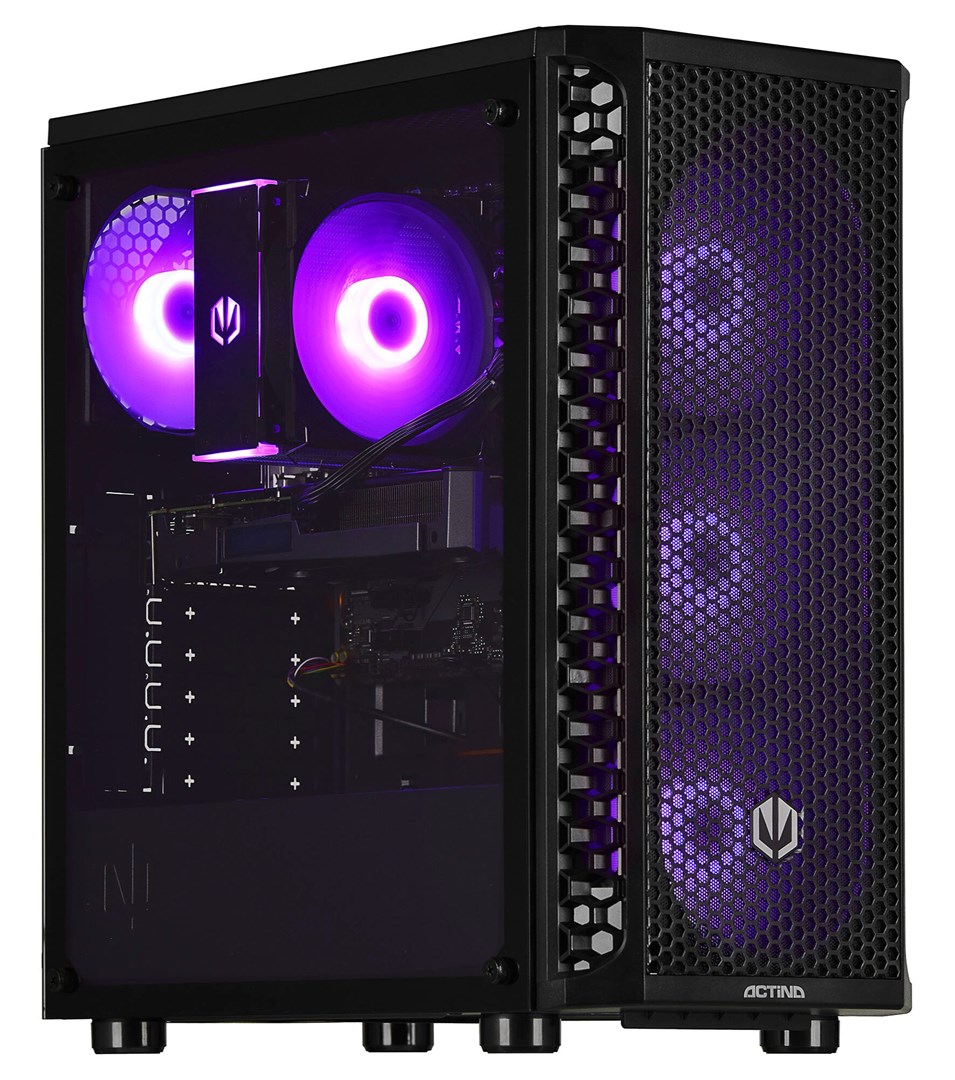 ACN Actina 5901443404859 PC AMD Ryzenâ„¢ 7 8700F 32 GB DDR5-SDRAM 1 TB SSD AMD Radeon RX 7700 XT Midi Tower Black