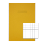 Rhino A4 Exercise Book 80 Page Yellow S10 (Pack of 50)