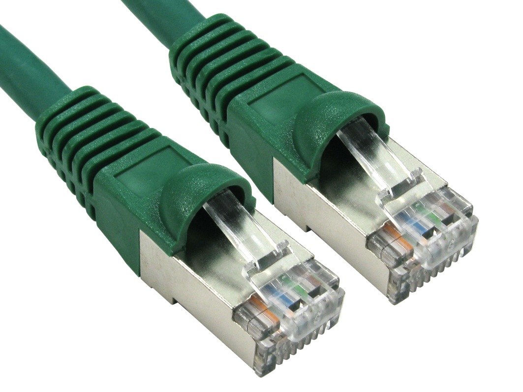 Cables Direct ART-100-HG networking cable Green 0.25 m Cat6a S/FTP (S-STP)