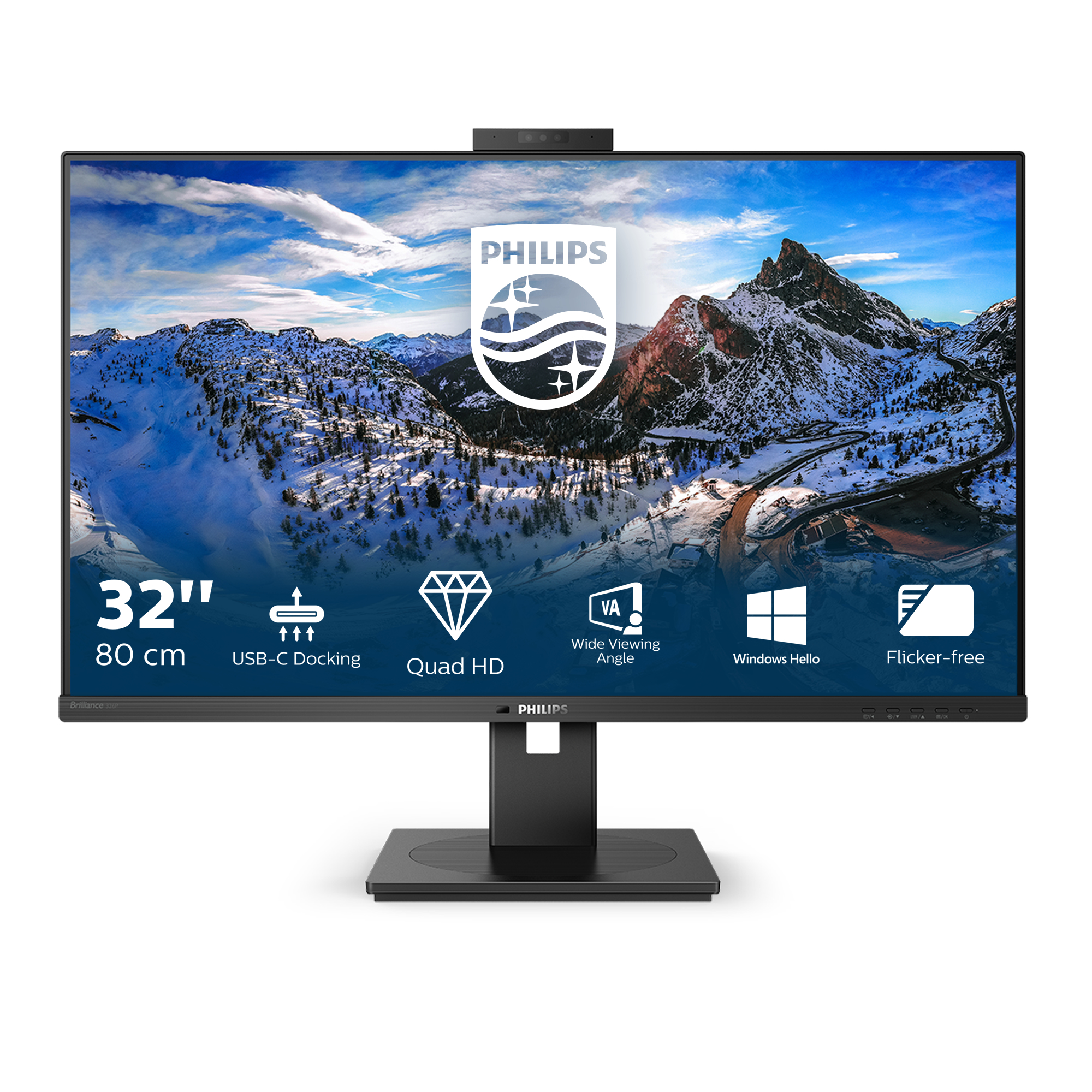 Philips Black P Line 326P1h/00 Computer Monitor 80 Cm (31.5") 2560 X 14