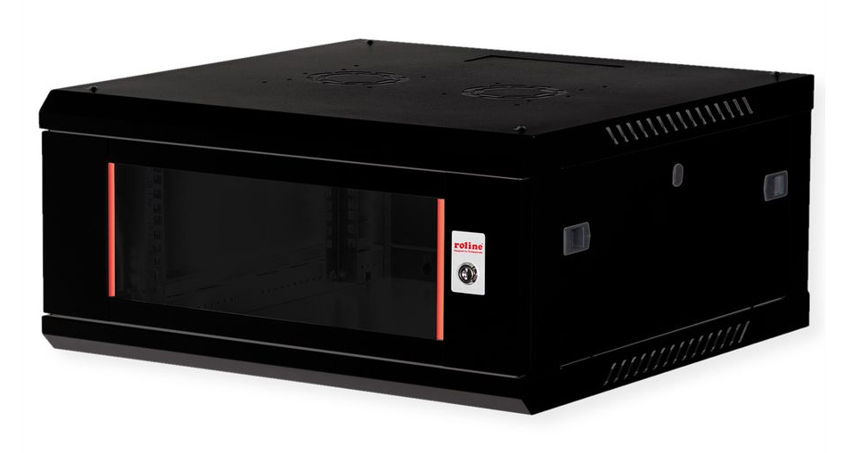 ROLINE 26.21.0288 rack cabinet 4U Wall mounted rack Black