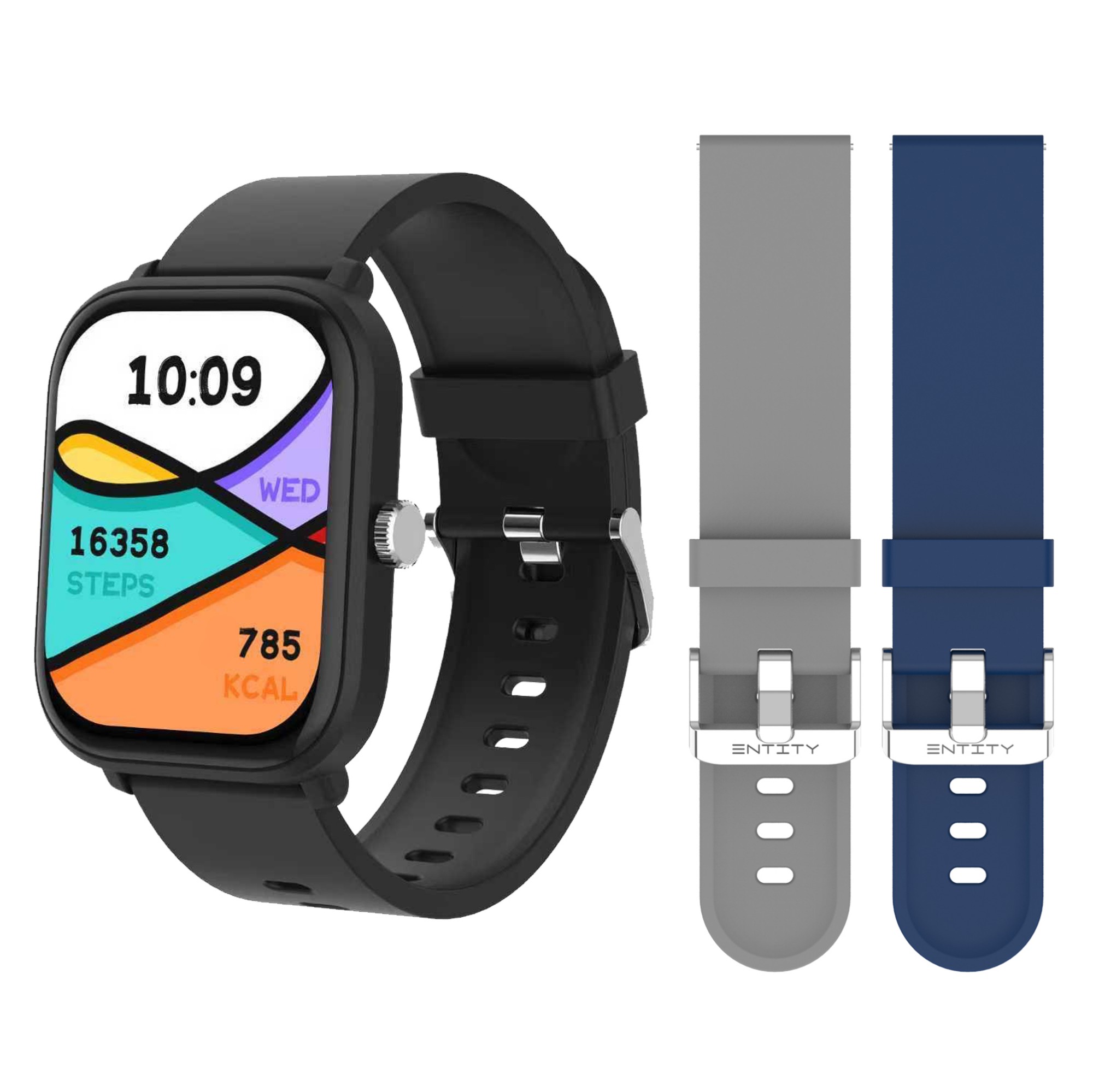 Entity Blue/Grey Aero Smartwatch And 5.11 Cm (2.01") Tft 48.7 Mm