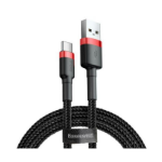 Baseus CATKLF-B91 mobile phone cable Black, Red 1 m USB A USB C