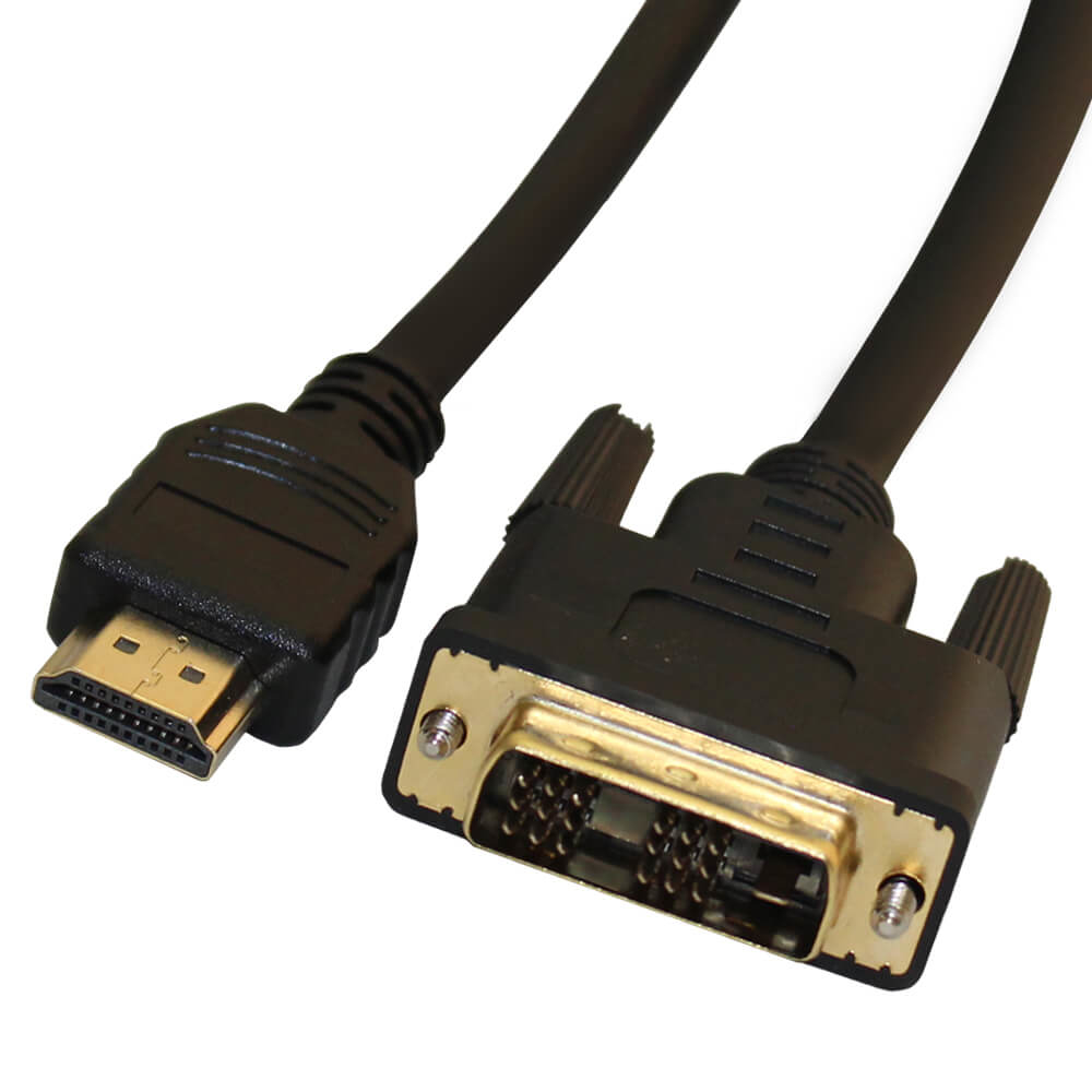 Videk HDMI Plug to DVI Plug Gold Series Video Cable 1m