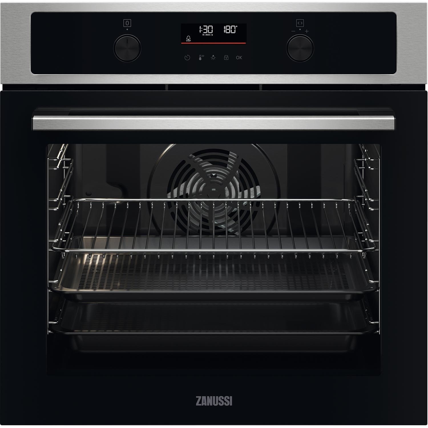 Photos - Other for Computer Zanussi Series 60 Electric Single Oven - Stainless Steel ZOPNA7XN 