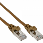 InLine Patch Cable SF/UTP Cat.5e brown 0.3m