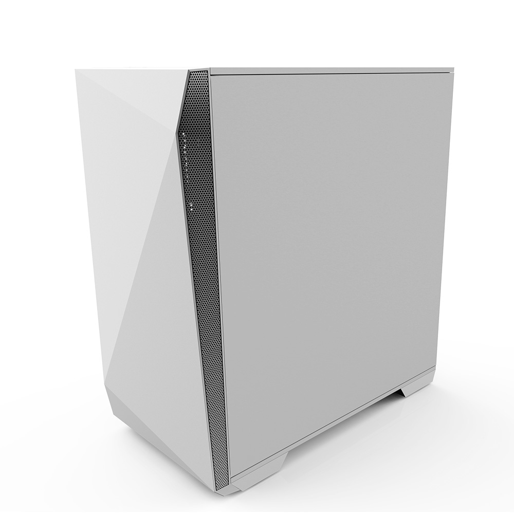 Zalman Z1 Iceberg White - mATX Mid Tower PC Case/Pre-installed fan 2 x 120mm in Mini Tower Vit