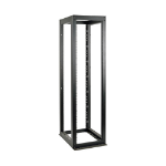 Eaton Tripp Lite Series 48U 4-Post Open Frame Rack Cabinet Heavy Duty 3000lb Capacity - Rack open frame - black texture powder coat - 48U - 19"