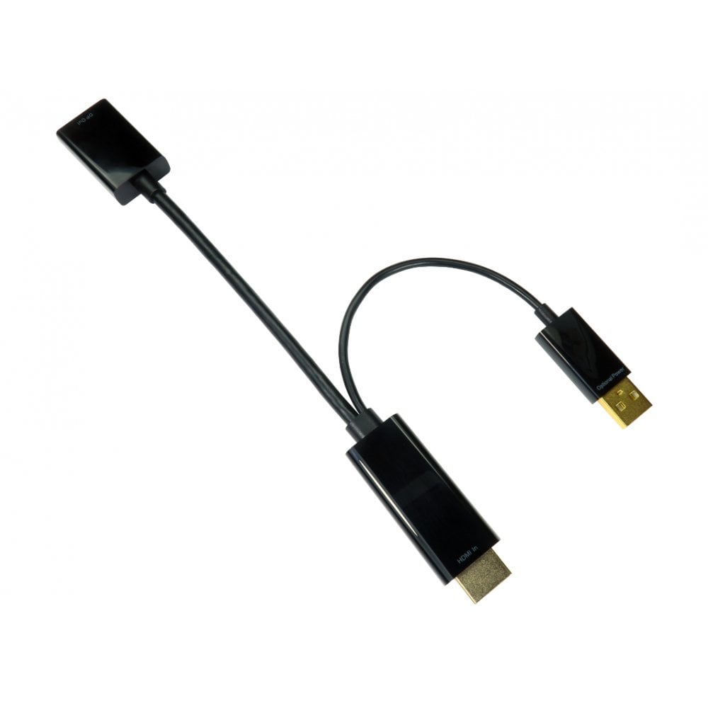 Image of Cables Direct 15cm Leaded HDMI (M) to DisplayPort (F) Adapter - 4K...