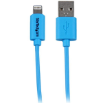 StarTech.com 1m (3ft) Blue Apple 8-pin Lightning Connector to USB Cable for iPhone / iPod / iPad