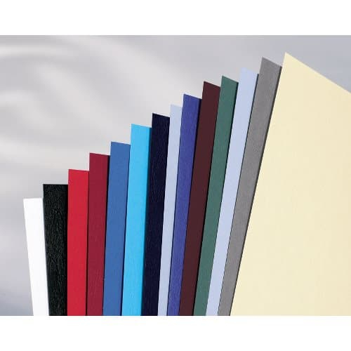 GBC LeatherGrain Binding Covers 250gsm A4 Dark Red (100)