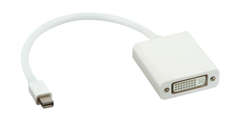 Lindy Mini DisplayPort - DVI-D, M-F 0.2 m White