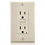 Leviton GFNT1-T socket-outlet NEMA 5-15 Almond