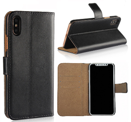 JLC iPhone 12/12 Pro Luxury Wallet - Black