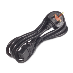 Juniper C19 - BS89/13 Black 2.5 m Power plug type G C19 coupler