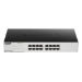 D-Link GO-SW-16G Unmanaged L2 Gigabit Ethernet (10/100/1000) 1U Black