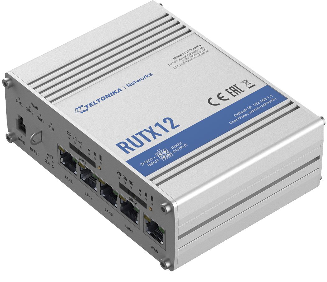 TELTONIKA NETWORKS RUTX12 DUAL LTE CAT 6