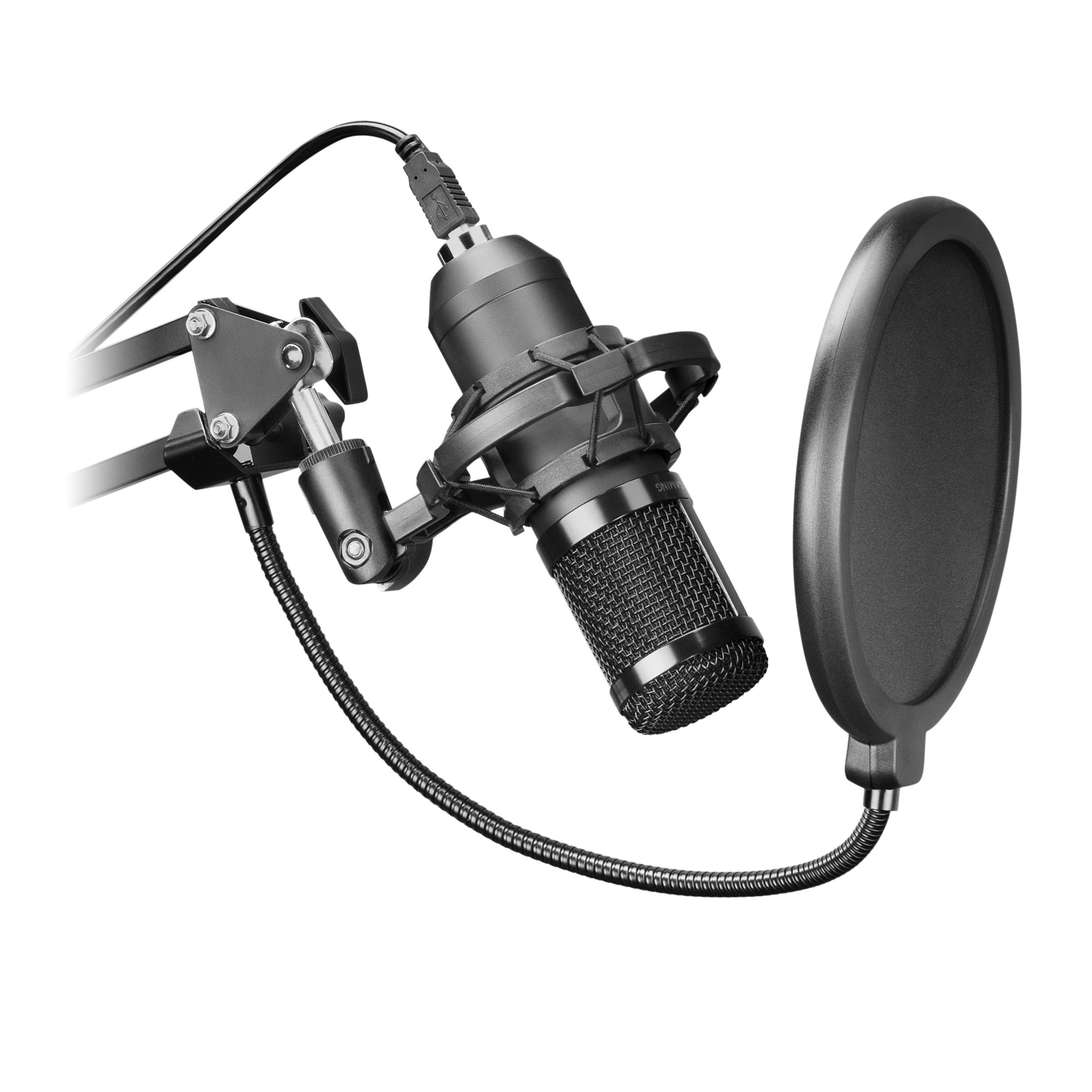 Mars Gaming Ultra-high Definition Microphone for Streamings Black