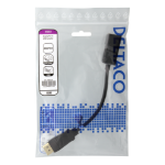 Deltaco DP-HDMI43 videokabeladapter 0,2 m DisplayPort HDMI Typ A (standard) Svart