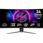MSI MPG 346CQRF X24 computer monitor 86.4 cm (34") 3440 x 1440 pixels UltraWide Quad HD Black