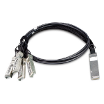 PLANET CB-QSFP4X10G-1M InfiniBand en Glasvezelkabel QSFP+ 4x SFP+ Zwart