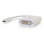 C2G USB-C® To DVI-D Video Adapter Converter - White - LIMITED AVAILABILITY