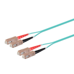 Monoprice 38343 fiber optic cable 590.6" (15 m) SC OFNR OM3 Aqua color