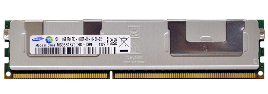Samsung M393B1K70CHD-CH9 8GB DDR3-1333 ECC RDIMM Memory Module Samsung M393B1K70CHD-CH9 8GB DDR3-1333 ECC RDIMM Memory Module
