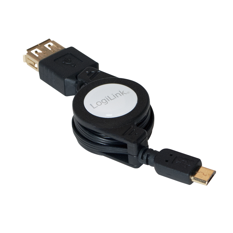 Image of LogiLink AA0069 USB cable 0.75 m USB 2.0 Micro-USB B USB A Black