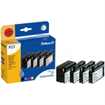 Pelikan 4109965/P27 Ink cartridge multi pack Bk,C,M,Y, 4x1.06K pages ISO/IEC 24711 33ml 1 x 33 ml + 3 x 14 ml Pack=4 (replaces HP 932XL 933XL) for HP OfficeJet 6100/7510/7610