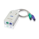 ATEN CV100KM câble PS/2 2x 6-p Mini-DIN Blanc