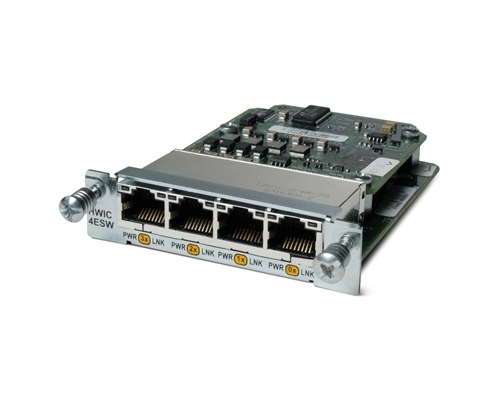 Cisco HWIC-4ESW network switch Managed L2 Power over Ethernet (PoE) 1U Multicolour