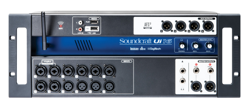 Soundcraft 16 channels Black