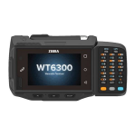 Zebra WT6300 handheld mobile computer 3.2" 800 x 480 pixels Touchscreen 9.03 oz (256 g) Black