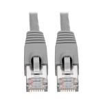 Tripp Lite N262-001-GY Cat6a 10G Snagless Shielded STP Ethernet Cable (RJ45 M/M), PoE, Gray, 1 ft. (0.31 m)