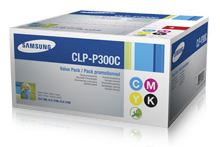 Samsung CLP-P300C/ELS Toner Value-Kit (Bk,C,M,Y), 1K pages 2000 pg+3x1000 pg for Samsung CLP-300