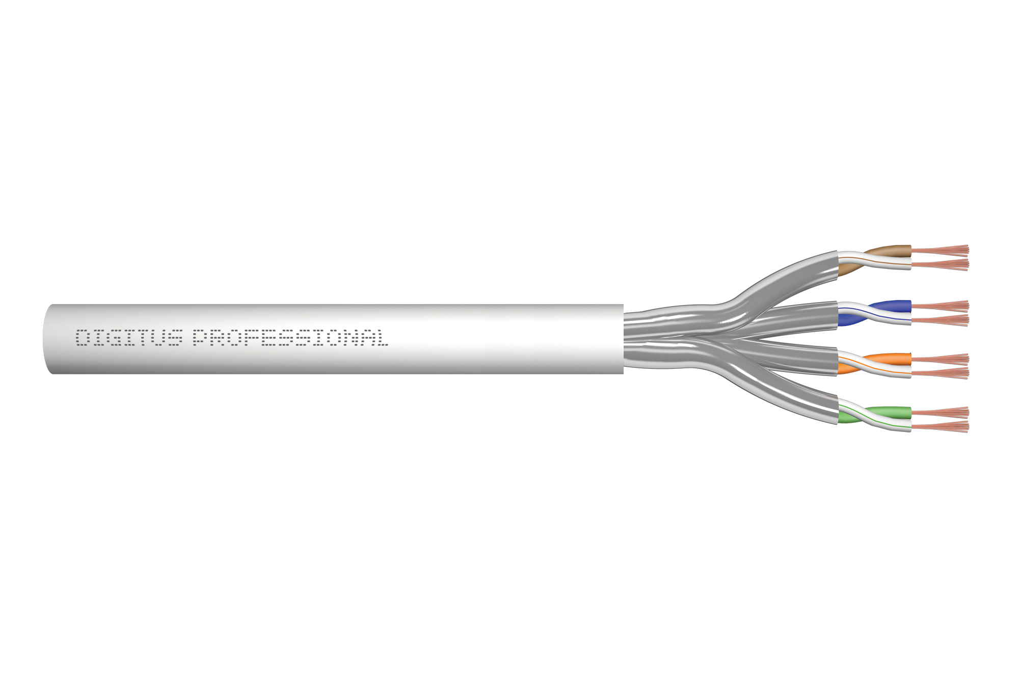 Image of Digitus CAT 6A U/FTP twisted pair patch cord, raw