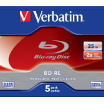 Verbatim 43615 blank Blu-Ray disc BD-RE 25 GB 5 pc(s)