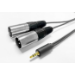 Vivolink PROMJXLRS15 audio cable 15 m 3.5mm 2 x XLR Black