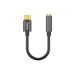 Baseus CATL54-01 cable gender changer Type-C 3.5mm Black