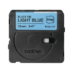 Brother BTAGL31 12MM BLACK ON LIGHT BLUE TAPE