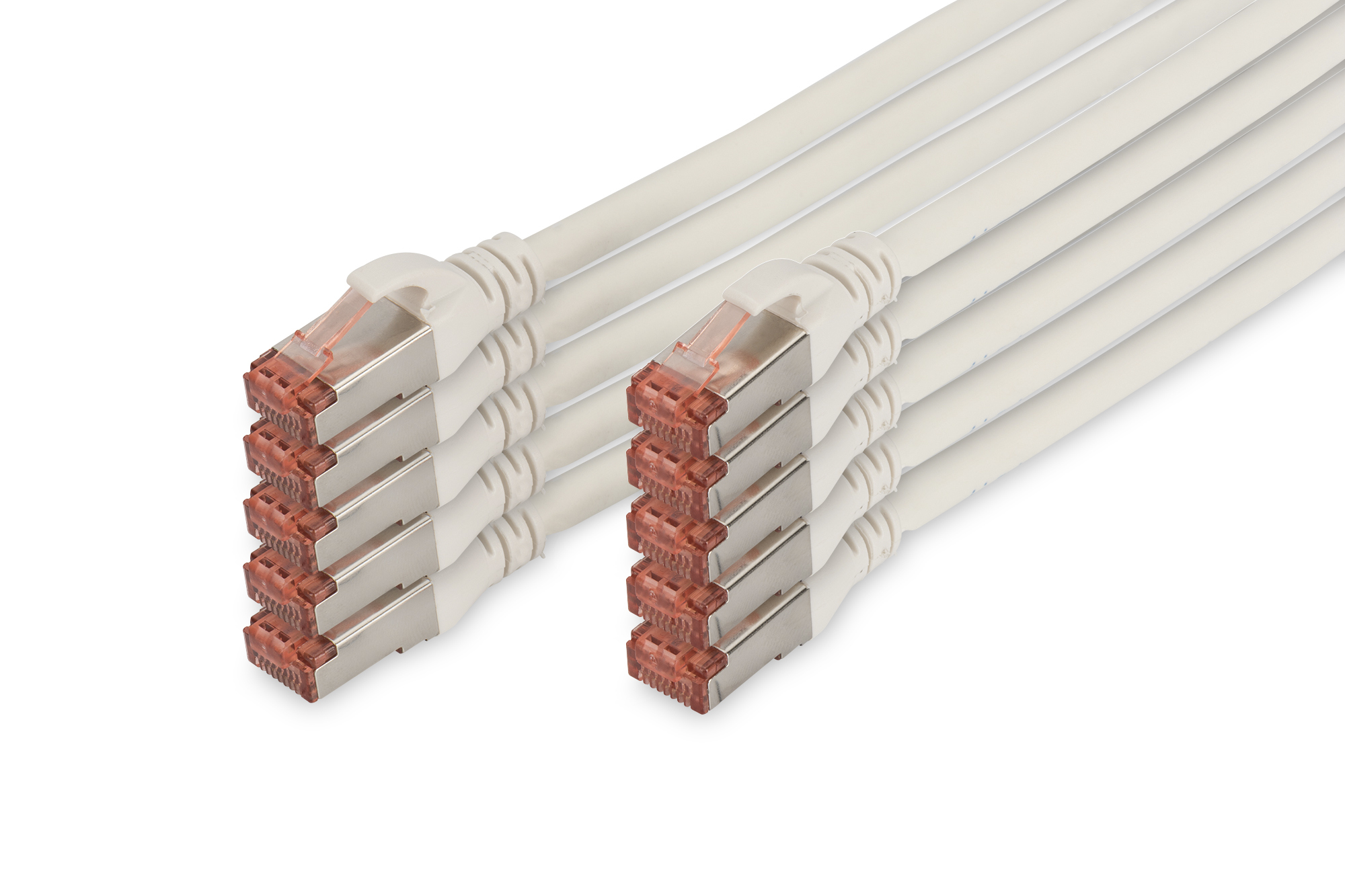 Digitus CAT 6 S/FTP patch cord, 10 units