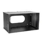 Rocstor Y10E026-B1 rack cabinet 6U Wall mounted rack Black