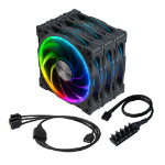 Akasa SOHO AR12 Computer case Fan 12 cm Black 3 pc(s)